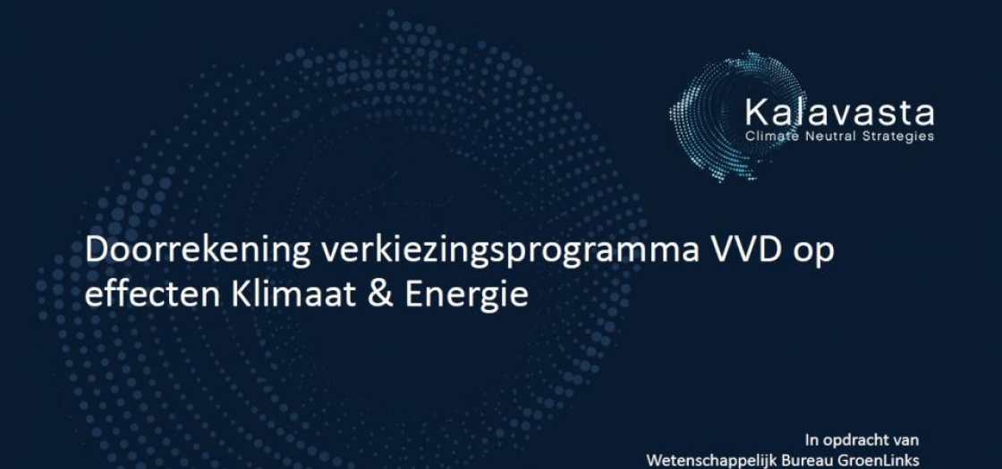 Presentatie Wetenschappelijk Bureau GroenLinks: doorrekening verkiezingsprogramma VVD