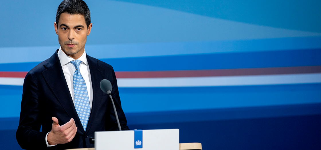 Eerste persconferentie Jetten